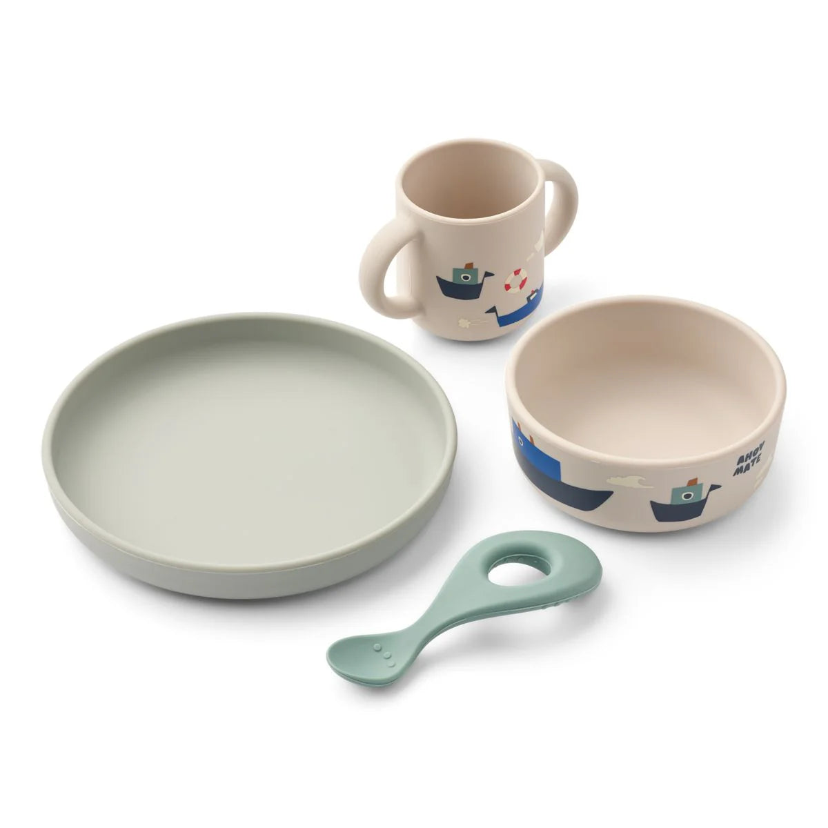 Vivi Printed Tableware Set - Sailing / Sandy