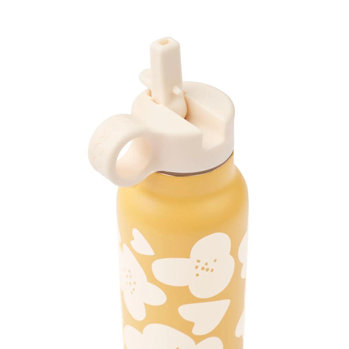 Falk Water Bottle 350ml - Flower / Lemon Yellow