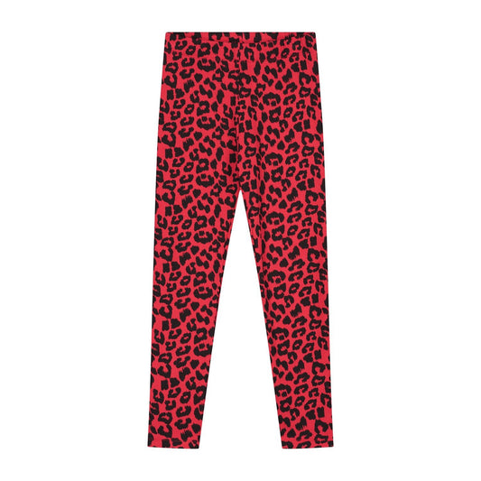 Leopard Leggings - Red