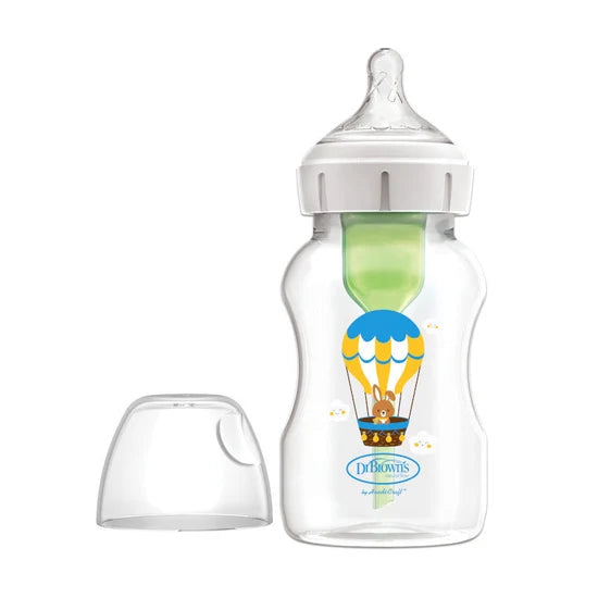 Wide-Neck Options+ Bottle 330ml Balloon Bunny With Level 2 Nipple