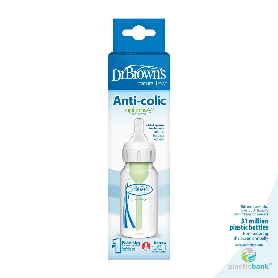 Options+ Anti-Colic Narrow Bottle 60 ml with Level 1 Nipple