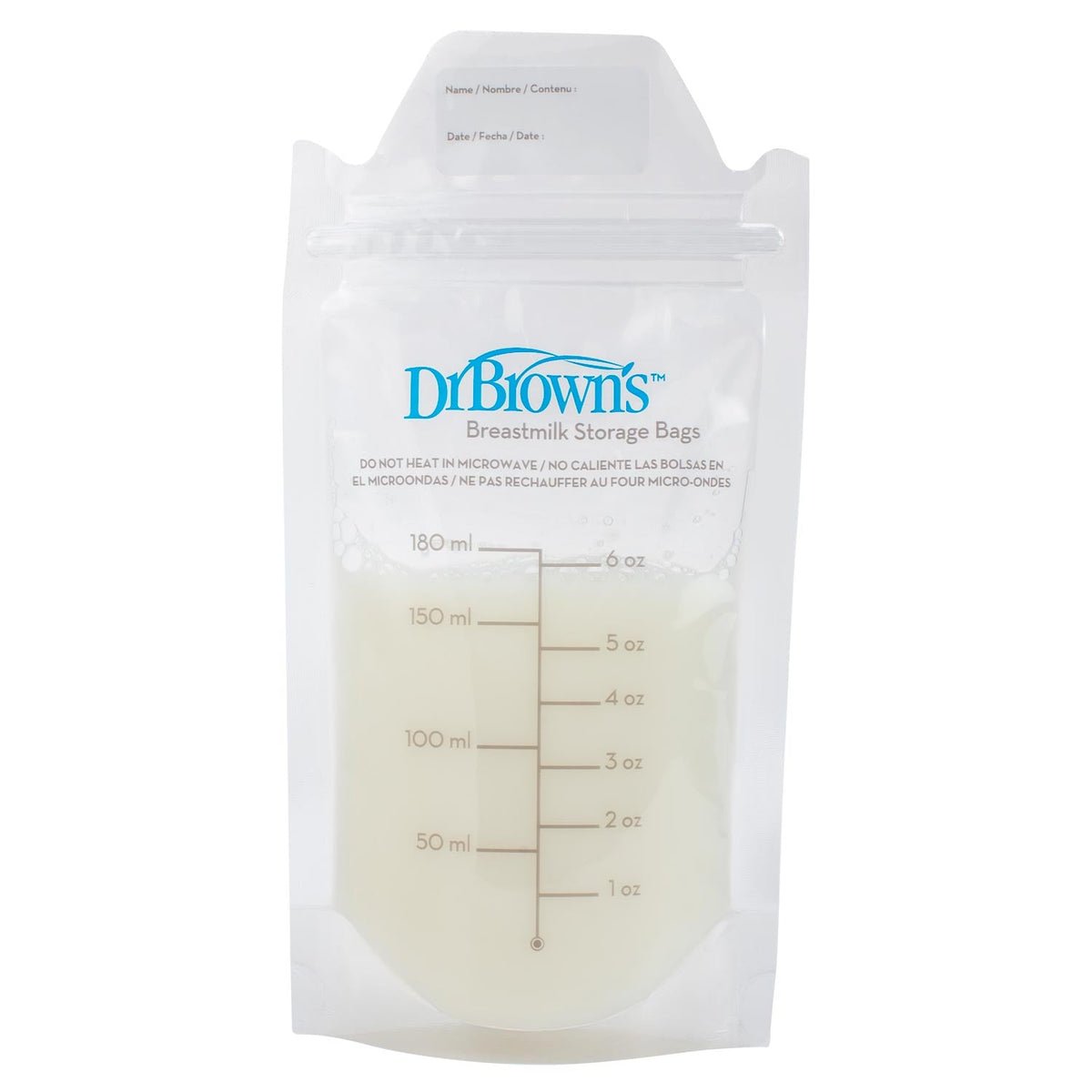 Breastmilk Storage Bags 180 ml, 50-Pack