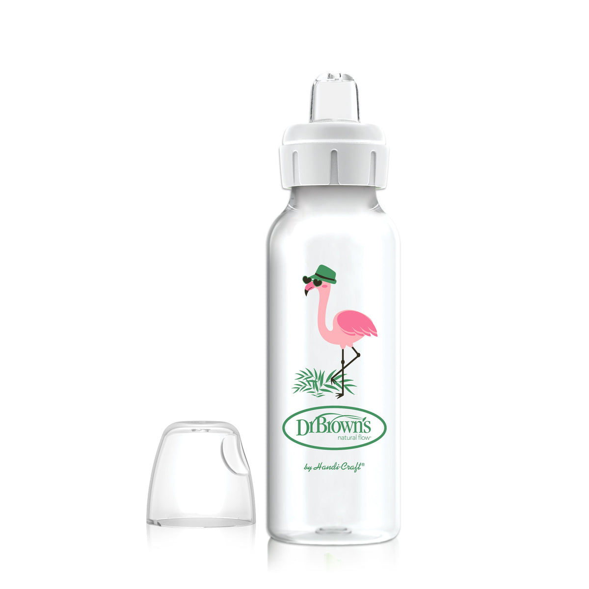 Narrow Sippy Bottle 250 ML 6m+, Flamingo