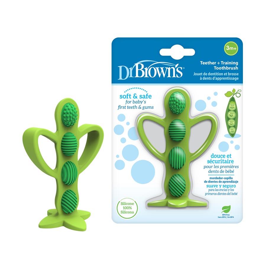 Peapod Training Toothbrush + Teether 3m+