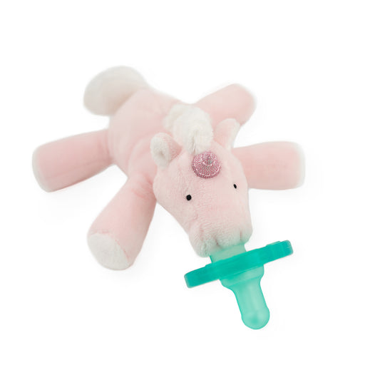 Wubbanub Plush Pink Unicorn Pacifier