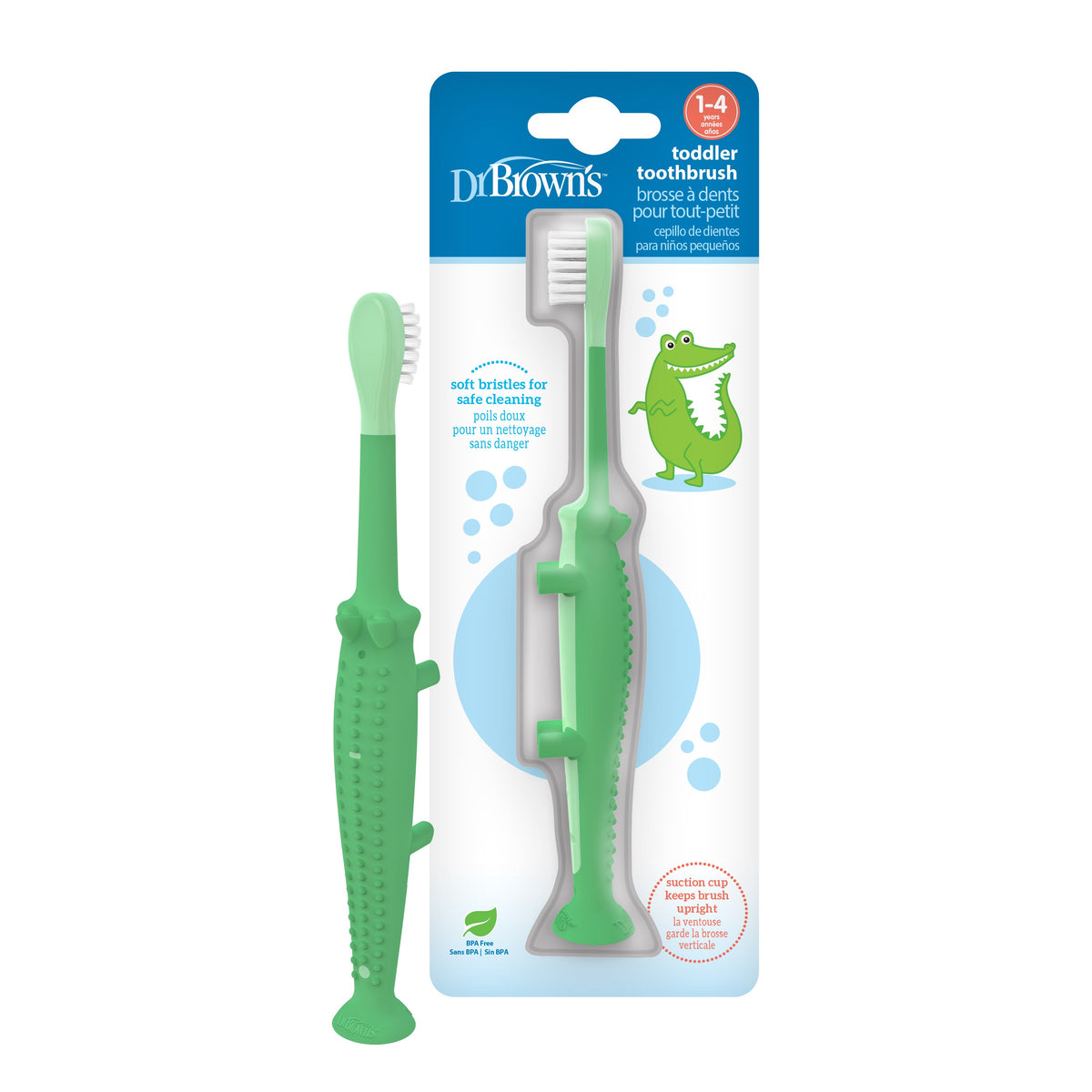 Toddler Crocodile Toothbrush (1-4years)