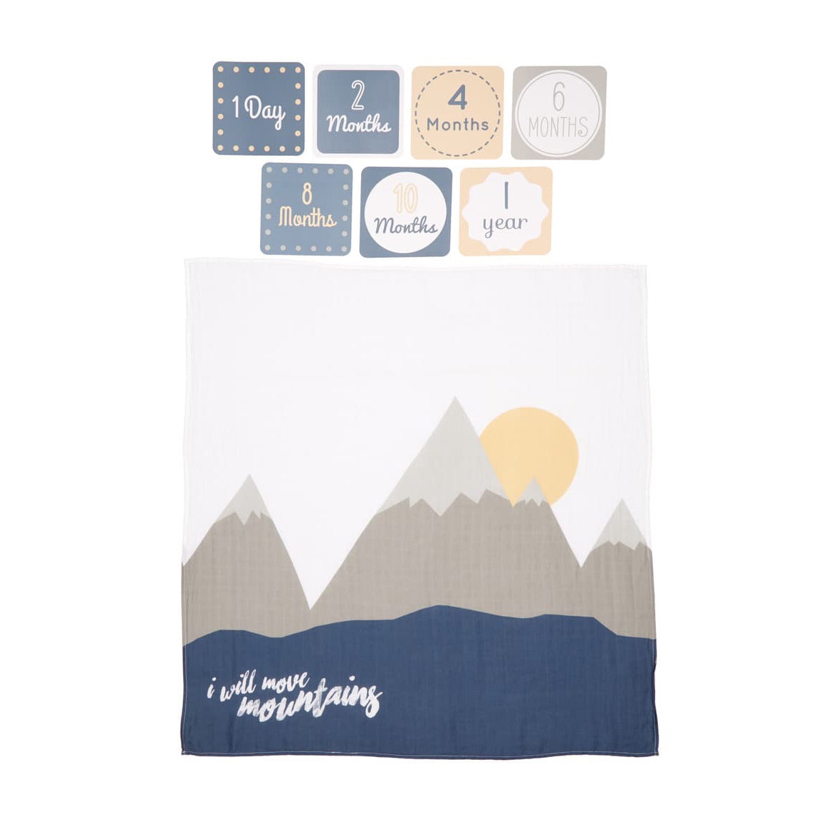 Baby’s First Year - I Will Move Mountains - Blanket & Card Set
