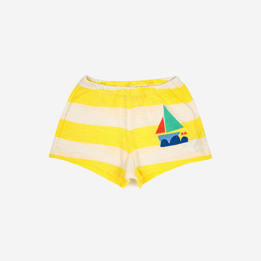 Yellow Stripe Baby Shorts