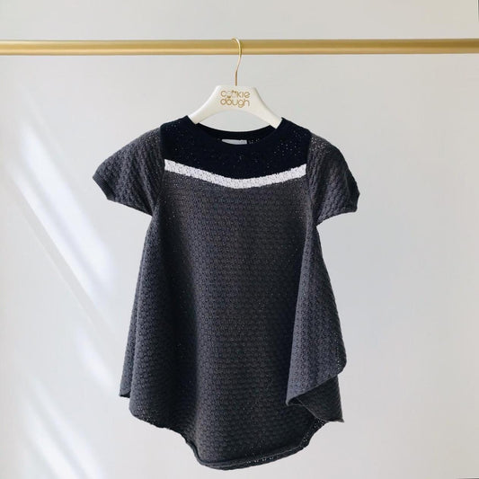 Crochet Grey Dress