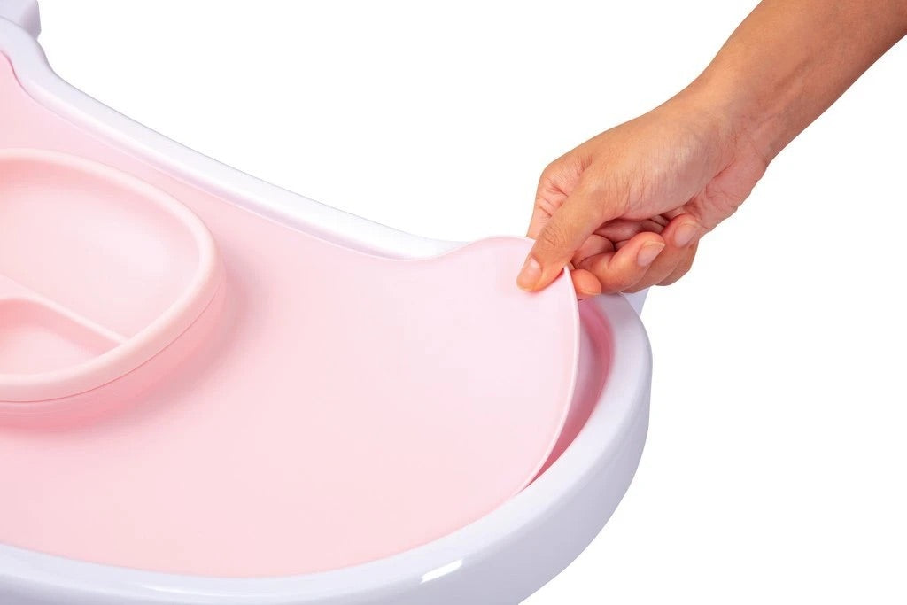 fresco silicone mat and 2 bowls - rosewater