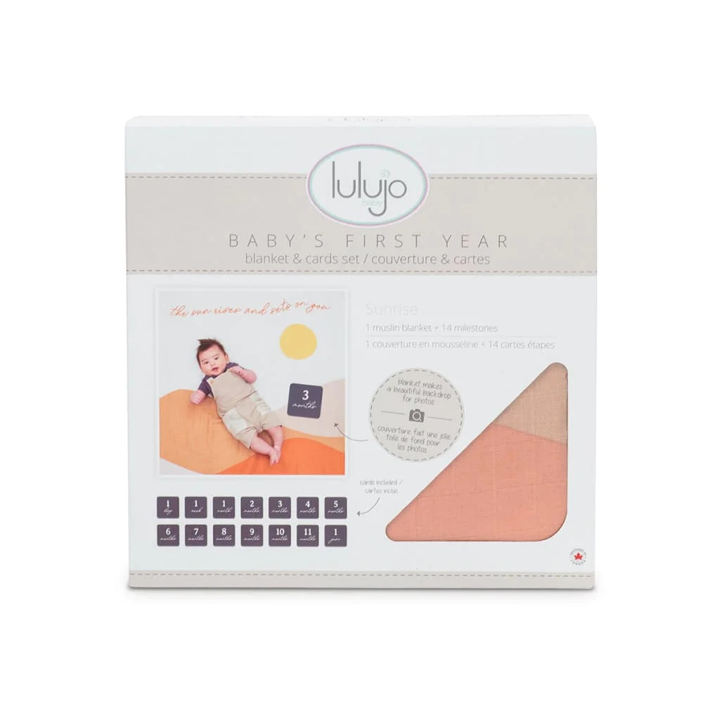 Baby’s First Year - Sun Rises - Blanket & Card Set