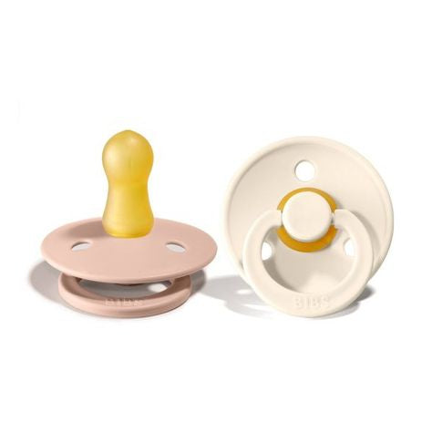 Colour 2-Pack Latex Pacifiers: Ivory & Blush, 0-6 months
