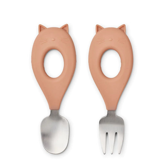 Stanley Baby Cutlery Set - Cat/Tuscany Rose