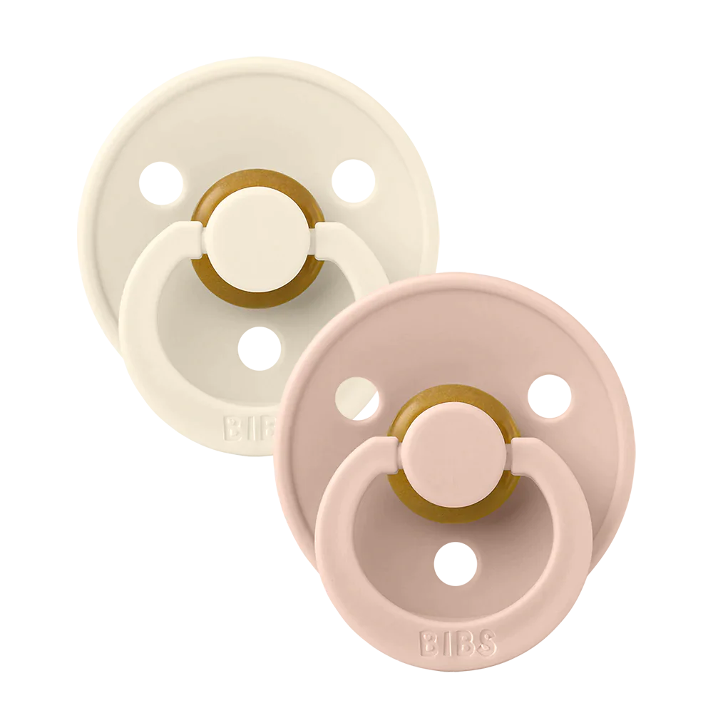 Colour 2-Pack Latex Pacifiers: Vanilla & Blush, 6-18 months